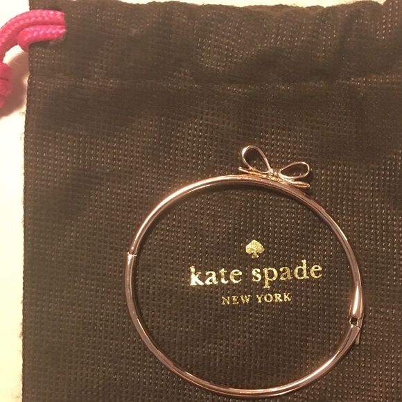 kate spade Jewelry - NWOT Kate spade bow bracelet rose gold